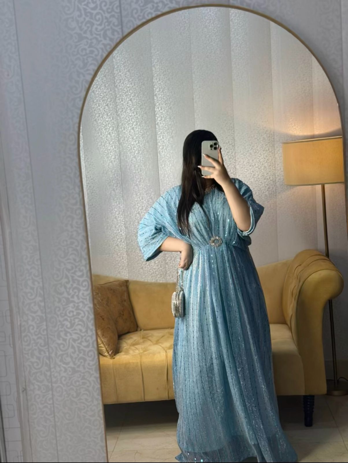 Light Blue Moonlight Kaftan