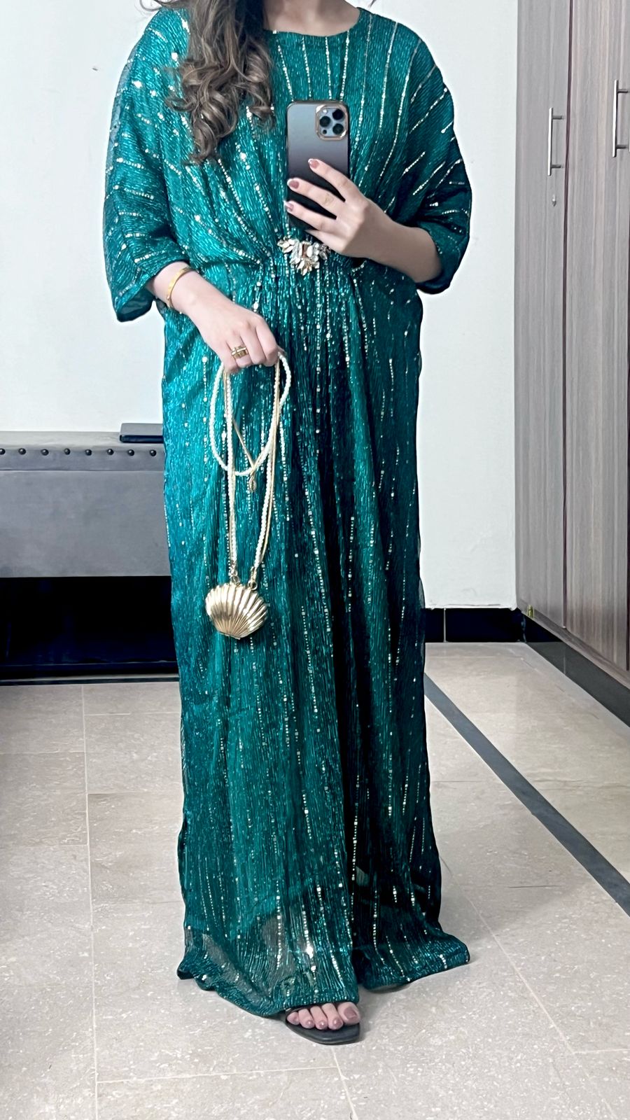 C Green Moonlight Kaftan