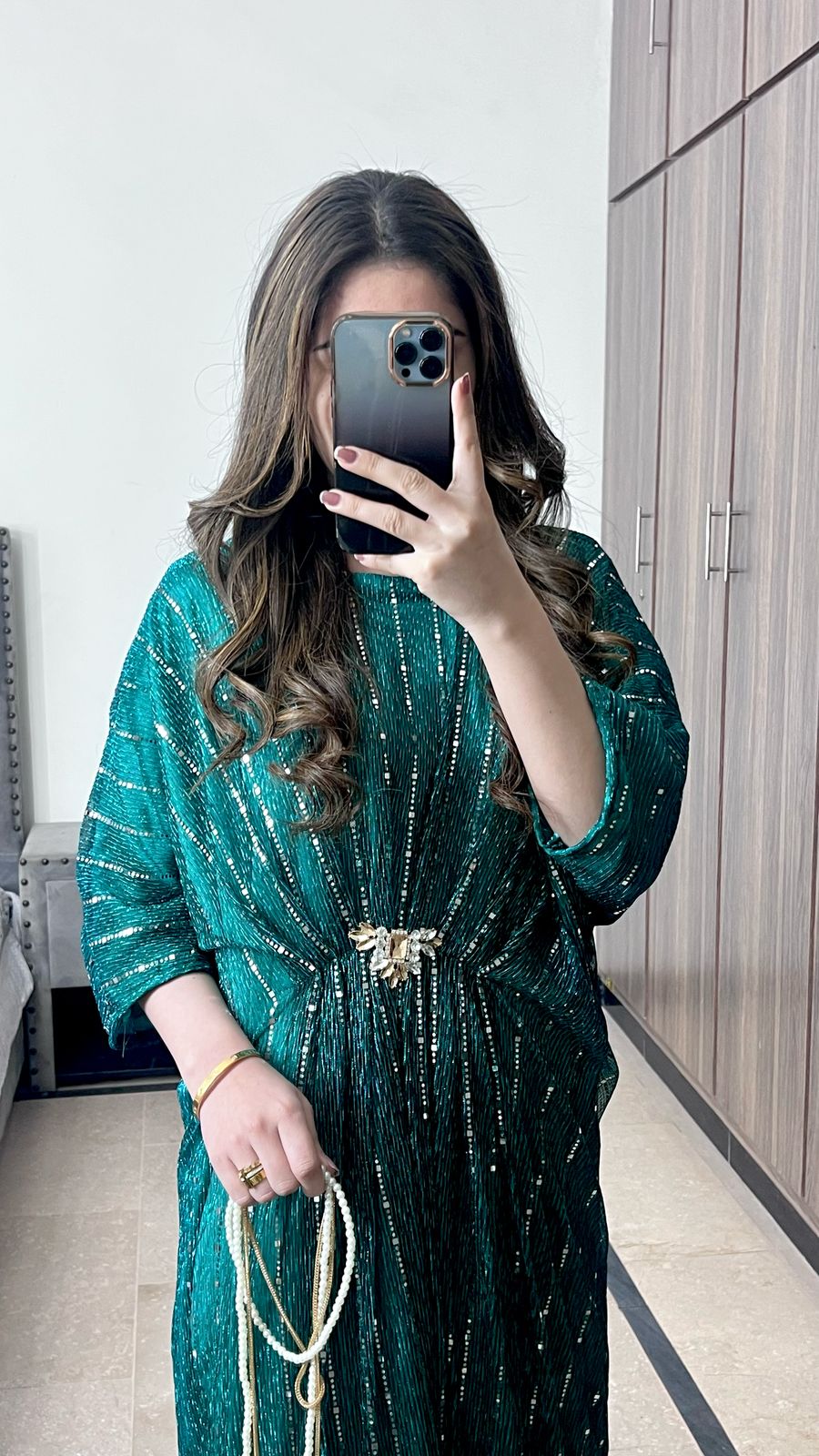 C Green Moonlight Kaftan