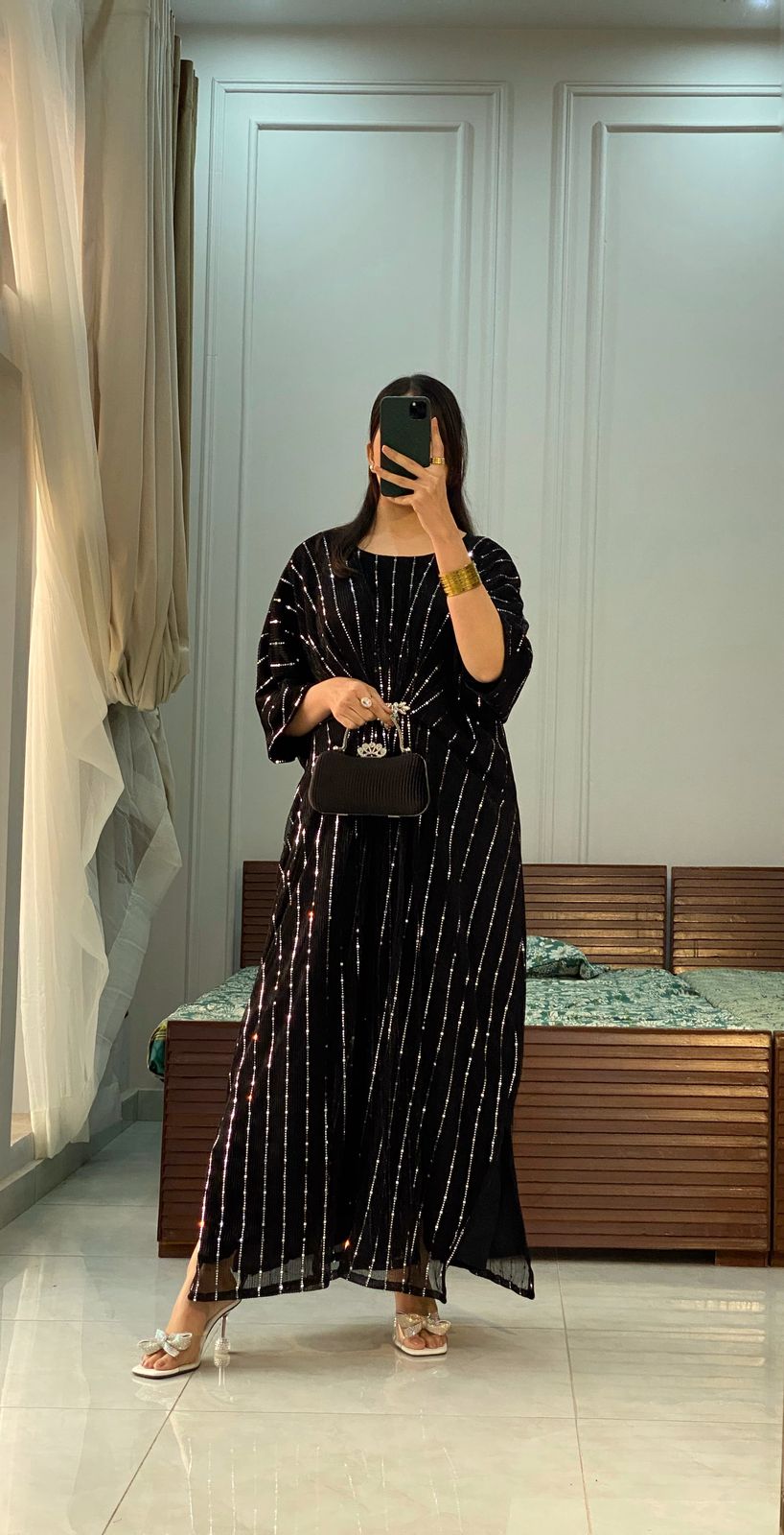 Black Moonlight Kaftan