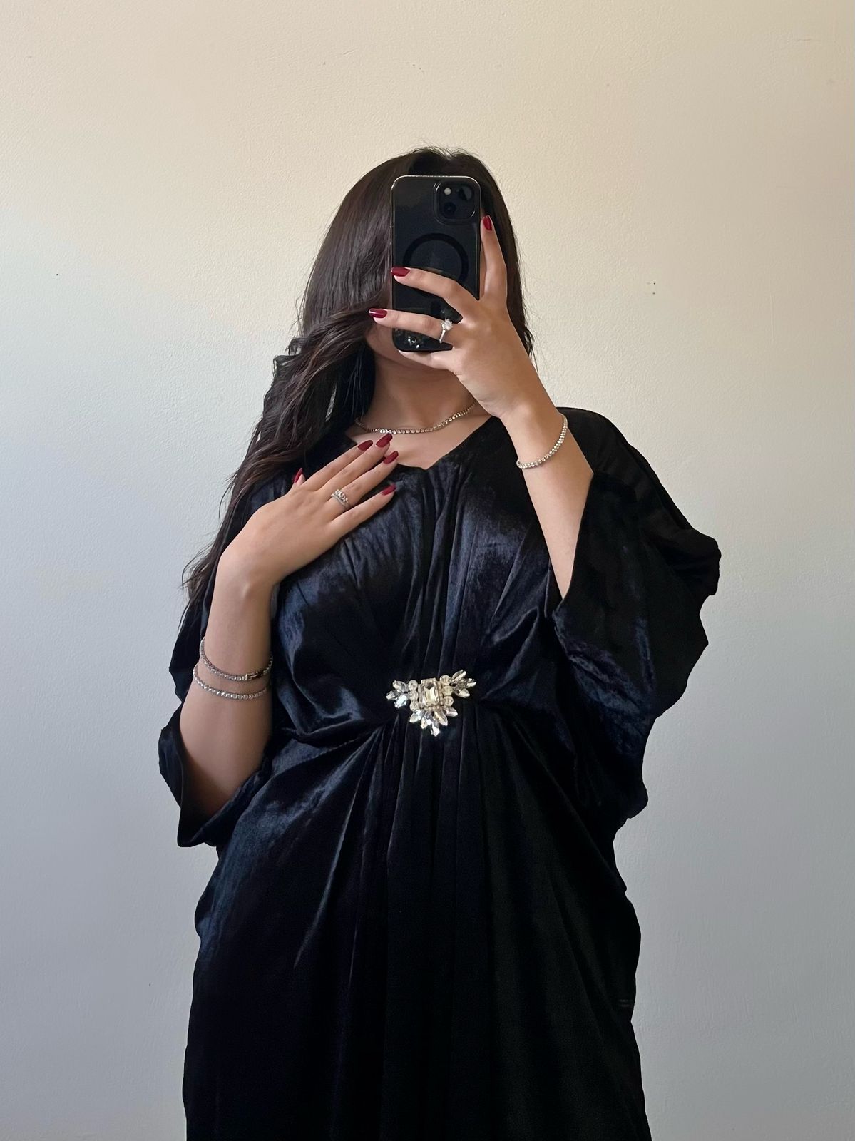 Black Velvet Kaftan