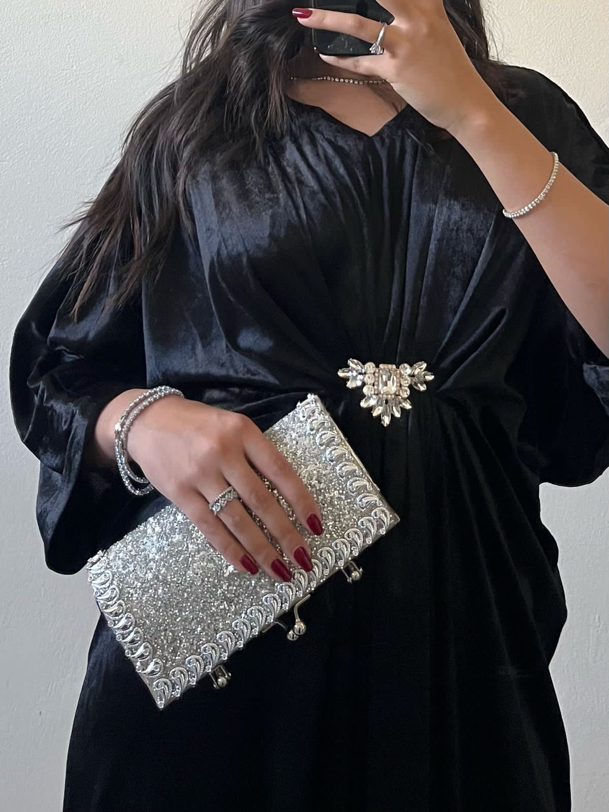 Black Velvet Kaftan