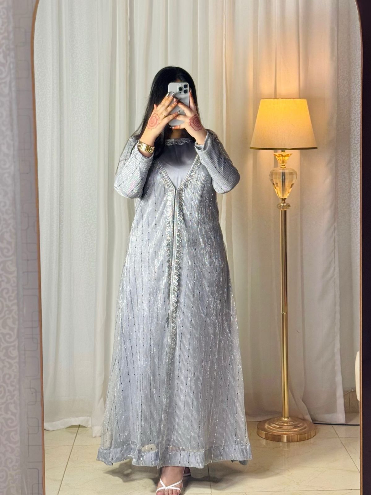 Gray 3 piece Gown