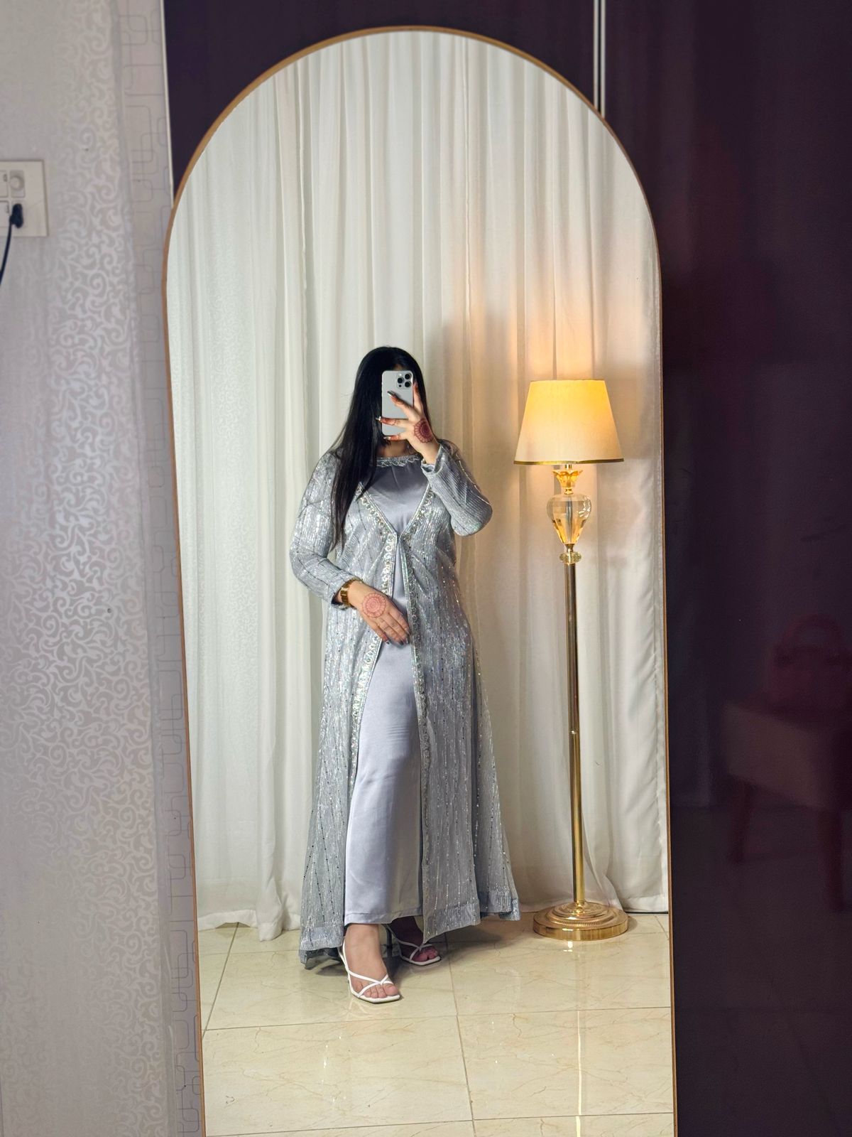 Gray 3 piece Gown