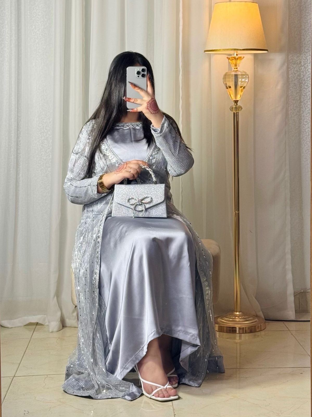 Gray 3 piece Gown