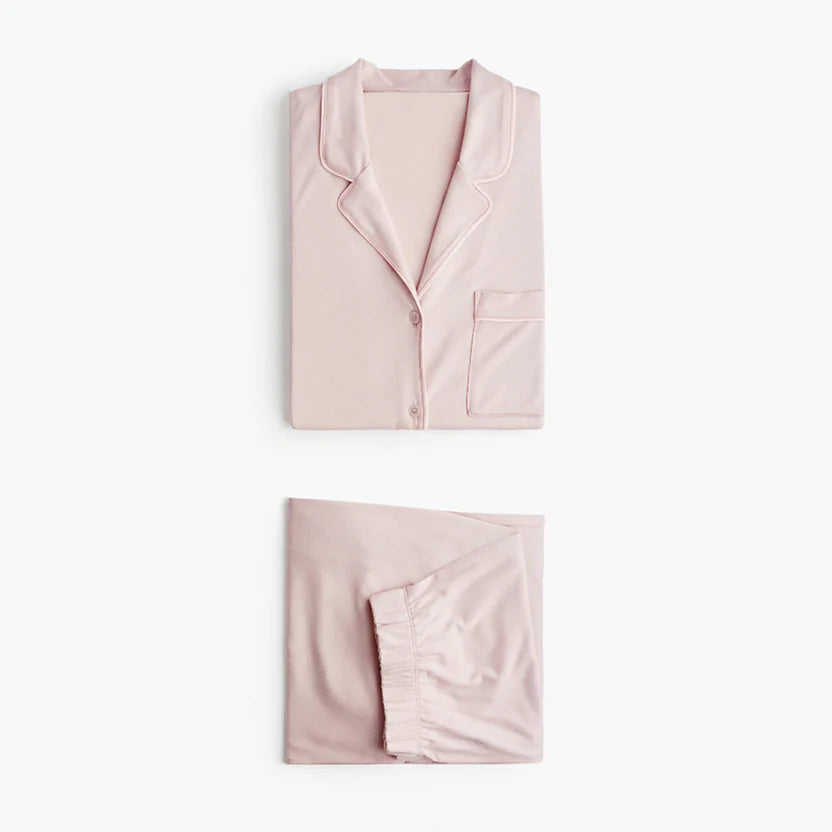 Luxury Dusty Pink Sleep Set Linen