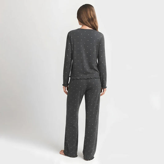 BELLAVISTA- Ivory Dream Doted Set - Silent Grey