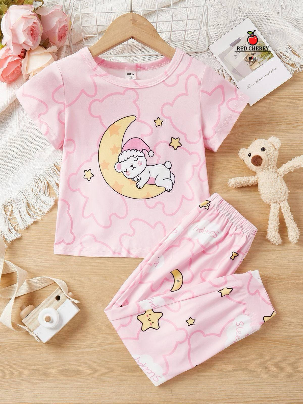 Dream Bear Printed Kids Nightwear