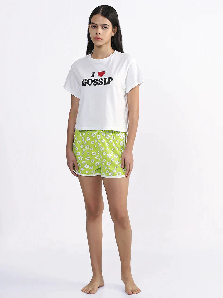 Gossip Printed T-Shirt with Short