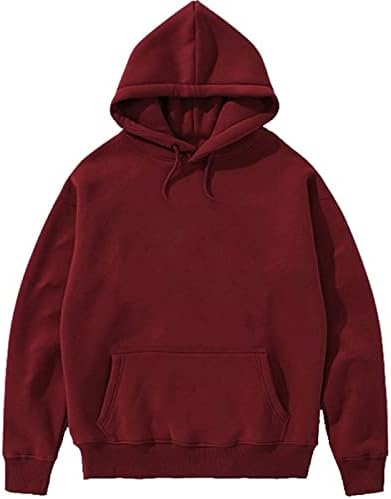 Unisex Plain Maroon Hoodie