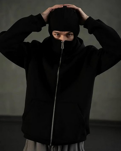 Black Ninja Hoodie Men