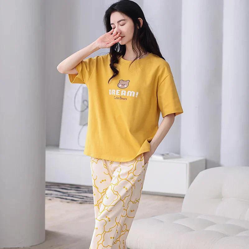 DREAM BEAR PRINTED NIGHT SUIT