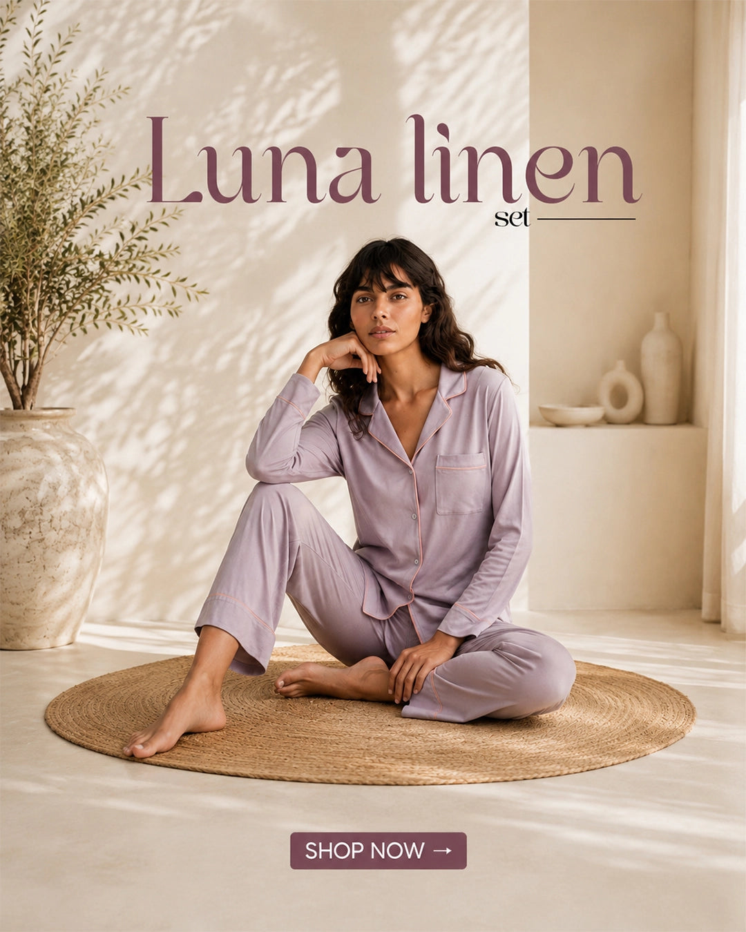 Luna linen sets. Shop now.