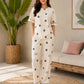 K K Flower Printed Night Suit
