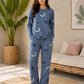 Pattern Printed Woman Night Suit