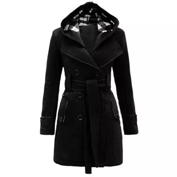 Women Long Coat Black