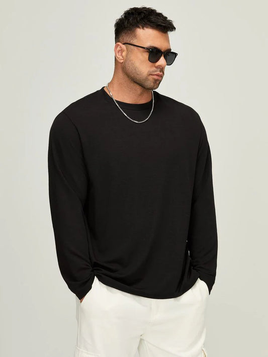 PREMIUM PLAIN SWEATSHIRTS - BLACK