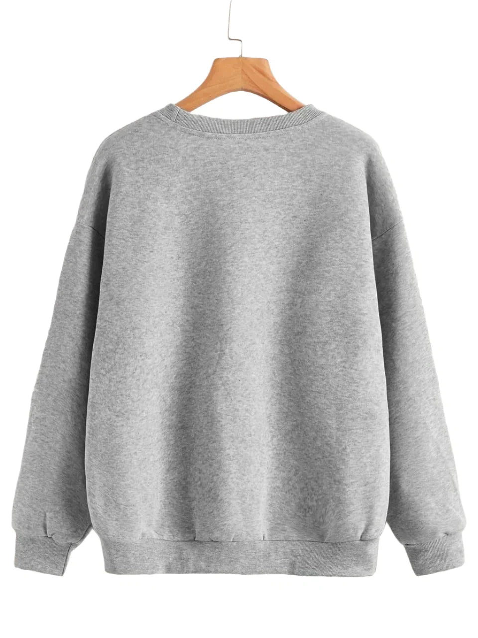 Grey Love It Printed Sweatshirt For Women