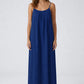 STUNNING BACKLESS MAXI DRESS - MIDNIGHT BLUE