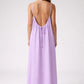 STUNNING BACKLESS MAXI DRESS - LILAC