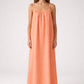 STUNNING BACKLESS MAXI DRESS - CORAL PEACH