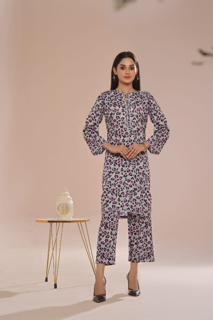 Ready To Wear Printed Cotton Co-Ords Sets 2Pcs