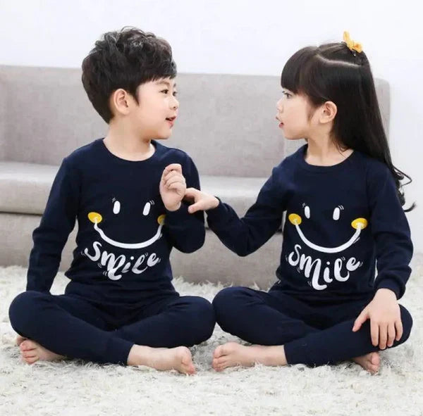 Navy Smiley Kids Wear