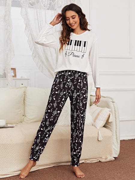 HN-PIANO PRINTED NIGHT SUIT