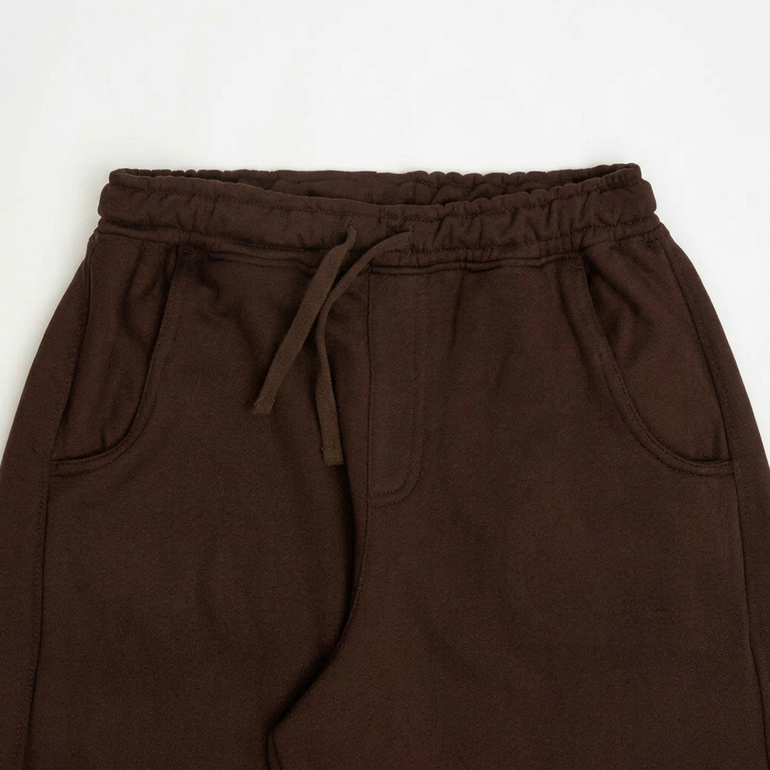 Wide Pull-On Trouser | Mocha Brown