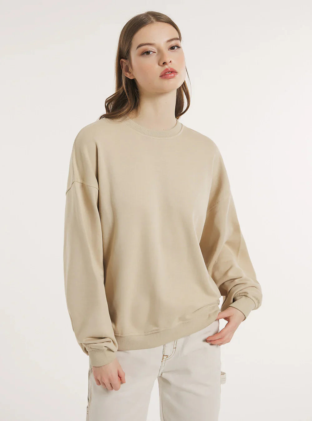 PREMIUM SWEATSHIRTS FOR WOMEN - BIEGE