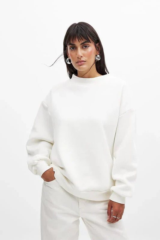 PREMIUM SWEATSHIRTS FOR WOMEN - WHITE