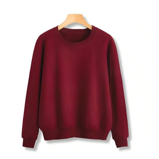 Maroon Basic Sweat Shirt