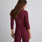 BELLAVISTA-Ivory Dream Set (Heart Printed) - Maroon