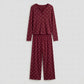 BELLAVISTA-Ivory Dream Set (Heart Printed) - Maroon
