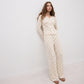 BELLAVISTA-Ivory Dream Set (Heart Printed) - Oat Milk