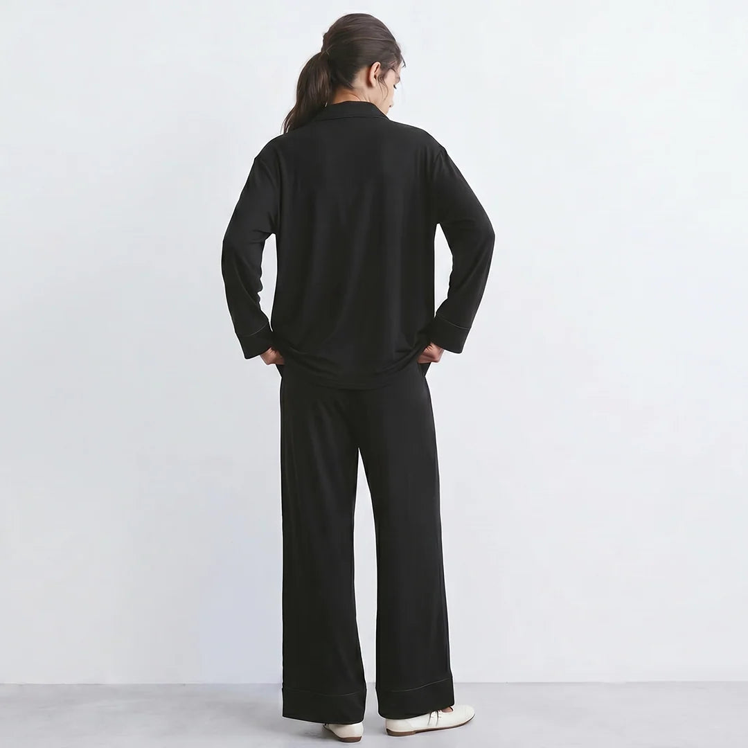 Luxury Black  Sleep Set Linen