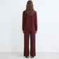 Luxury Maroon Sleep Set Linen