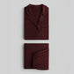 Luxury Maroon Sleep Set Linen
