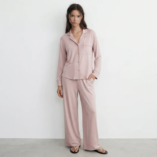 Luxury Dusty Pink Sleep Set Linen