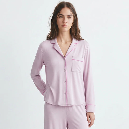 Luxury Blush Pink Sleep Set Linen