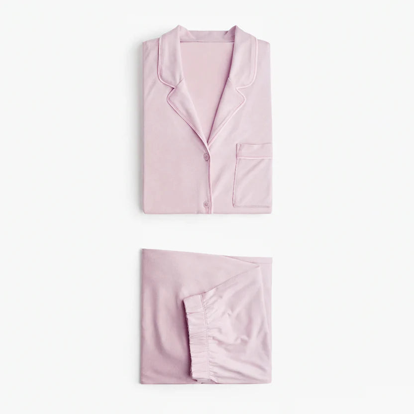 Luxury Blush Pink Sleep Set Linen
