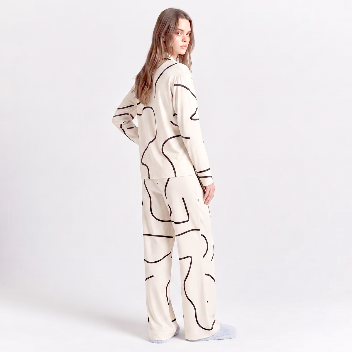 Soft Cotton Lounge Set - Abstract Muse