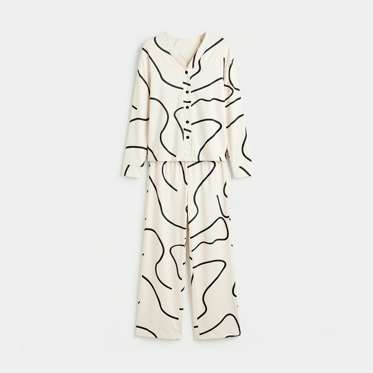 Soft Cotton Lounge Set - Abstract Muse
