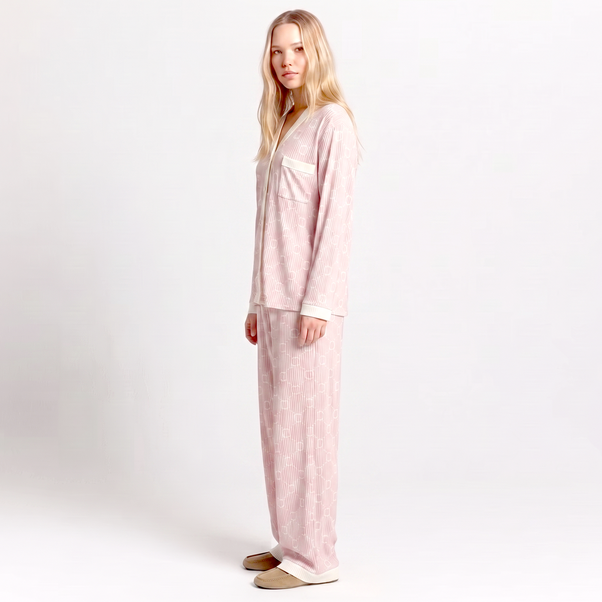 Soft Cotton Lounge Set - Pink Orbit