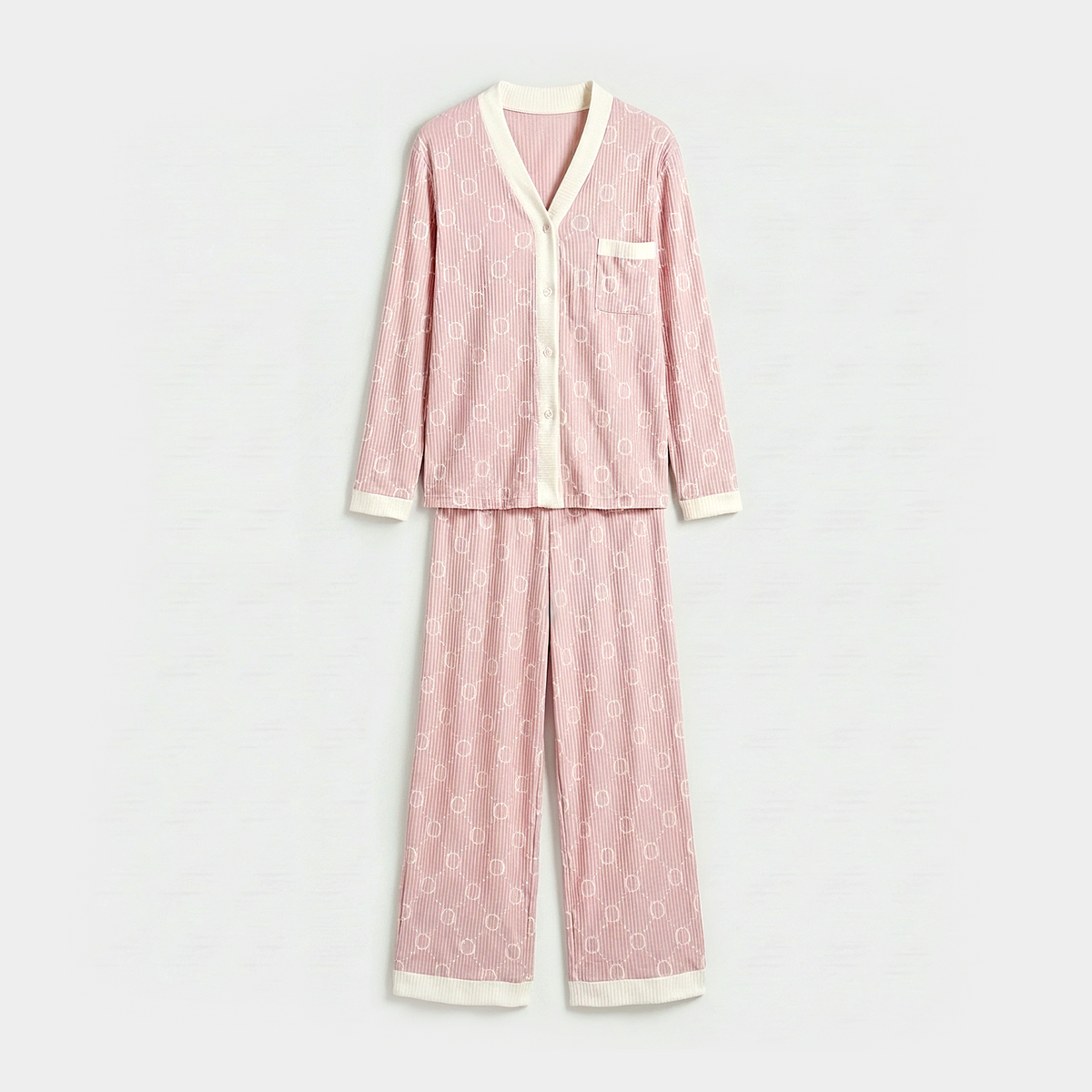 Soft Cotton Lounge Set - Pink Orbit