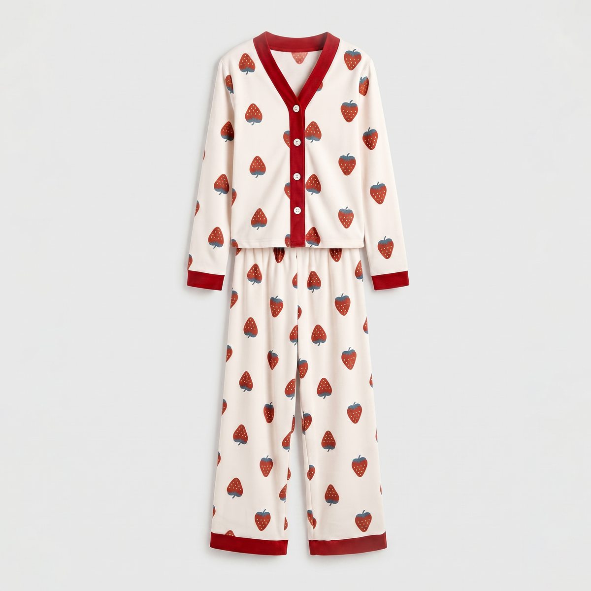 Soft Cotton Lounge Set - Berry Muse