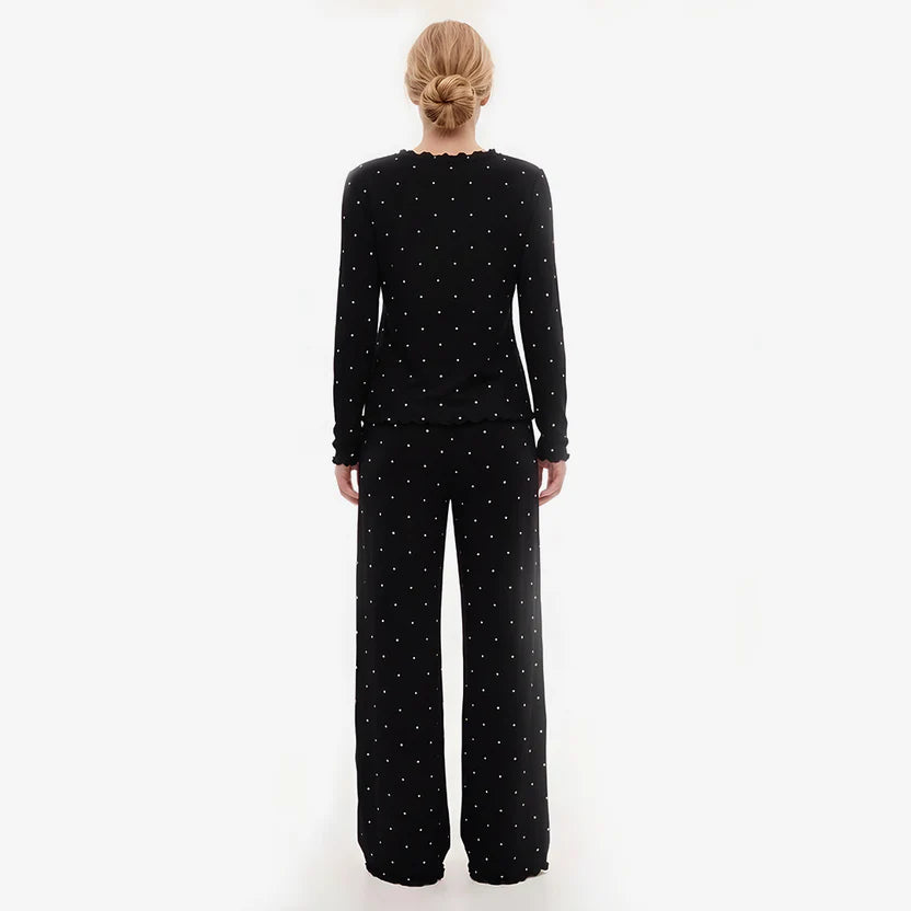 BELLAVISTA- Ivory Dream Doted Set - Black