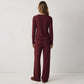 BELLAVISTA- Ivory Dream Doted Set - Maroon