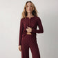 BELLAVISTA- Ivory Dream Doted Set - Maroon
