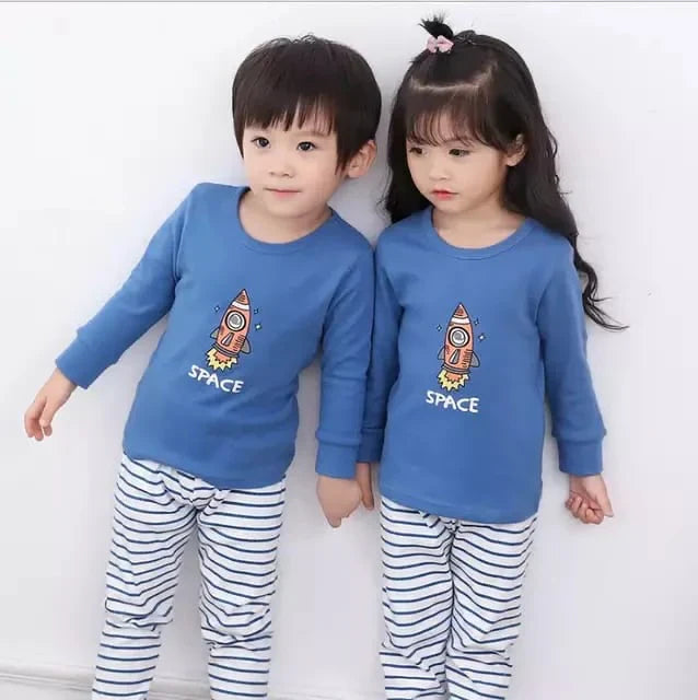 Blue Rocket Printed Kids Wear